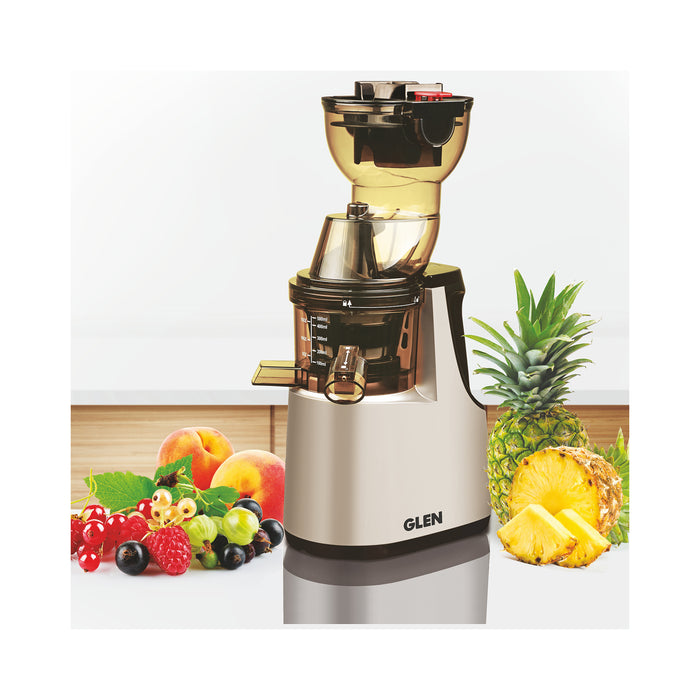 Full Apple Cold Press Slow Juicer 200W, 2 Mesh Filters, Juice and Pulp containers Low Noise (4018)