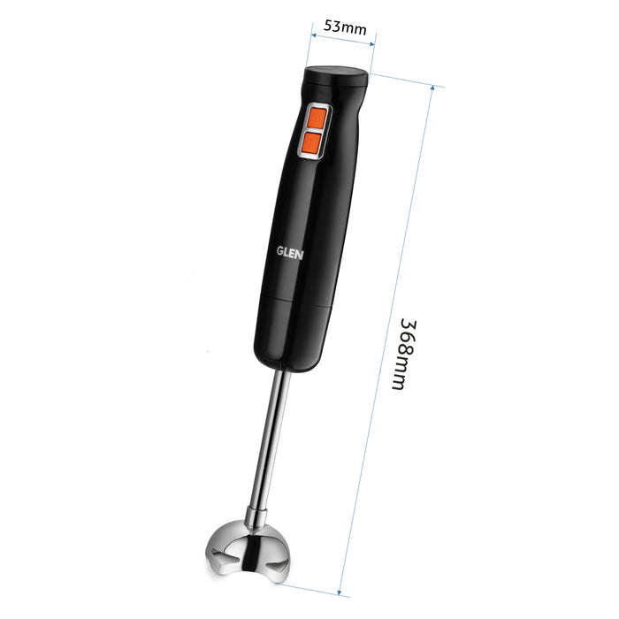 Electric Turbo Hand Blender Black 350W with Stainless Steel Arm - Black (4063 HB BL)