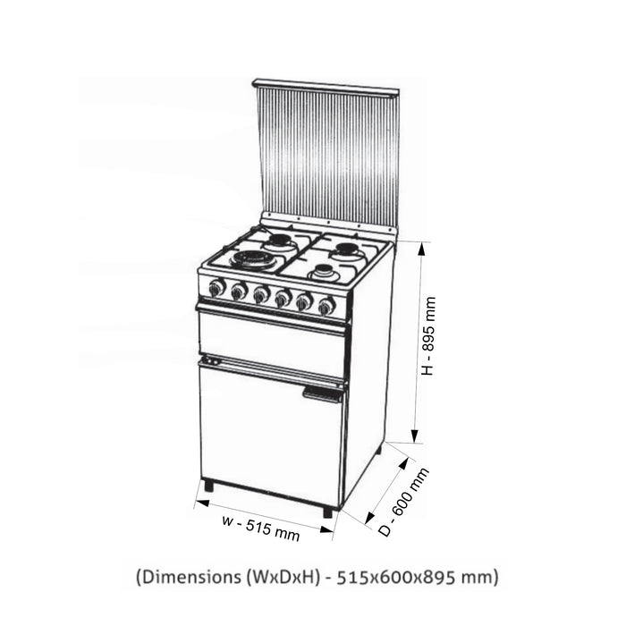 Cooking Range Stainless Steel Gas Grill, Gas Oven 1 Triple Ring, 3 Alloy Burners Auto Ignition  (2012PLTRAI)