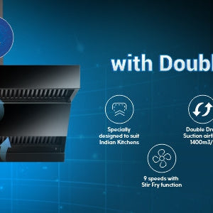 Introducing Glen Inverter Kitchen Chimney with Double Draft Suction