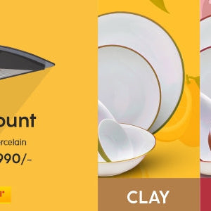 Unbelievable - Alda Fine Porcelain 15Pcs Dinner Set now at Rs.990/- only when you buy a Glen chimney and also get 50% discount on the Chimney