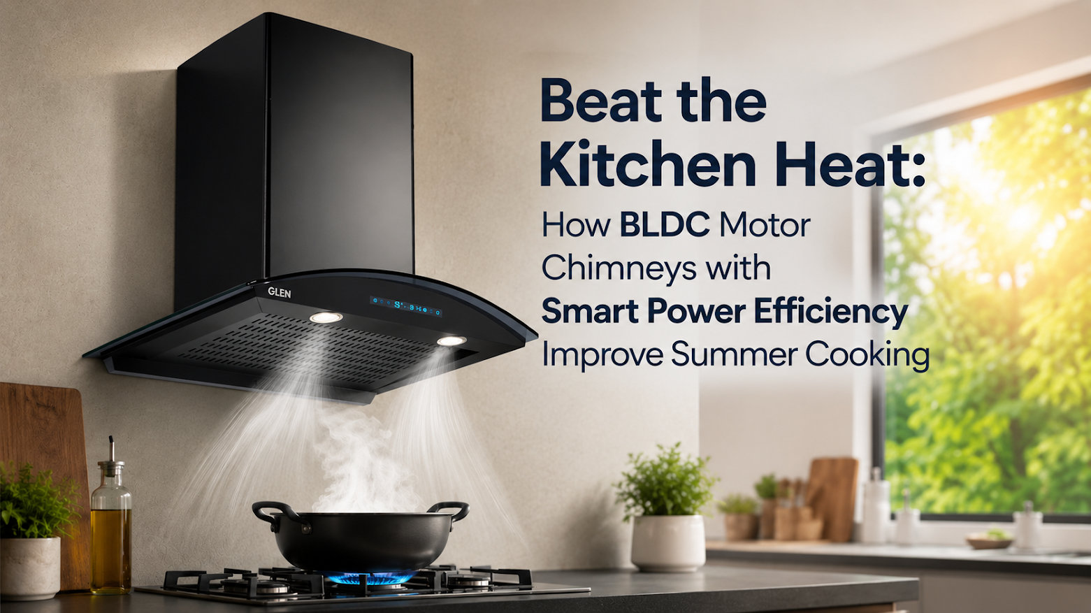 Beat the Kitchen Heat: How BLDC Motor Chimneys with Smart Power Efficiency Improve Summer Cooking