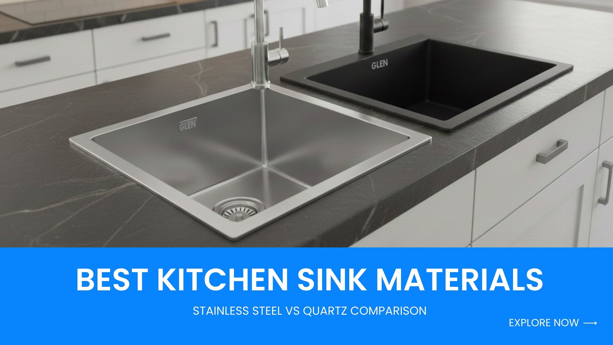 Best Kitchen Sink Materials: Stainless Steel vs Quartz Comparison