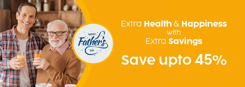 Extra Health & Happiness with Extra Savings - Save upto 45% on Father's Day Gifts from Glen