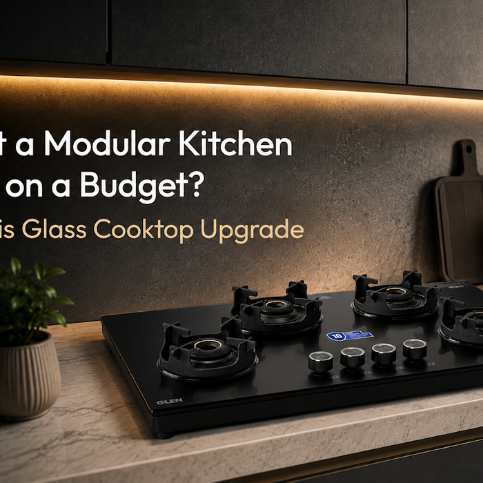 Want a Modular Kitchen Look on a Budget? Try This Glass Cooktop Upgrade