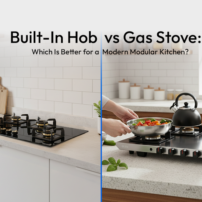 Built-In Hob vs Gas Stove: Which Is Better for a Modern Modular Kitchen?