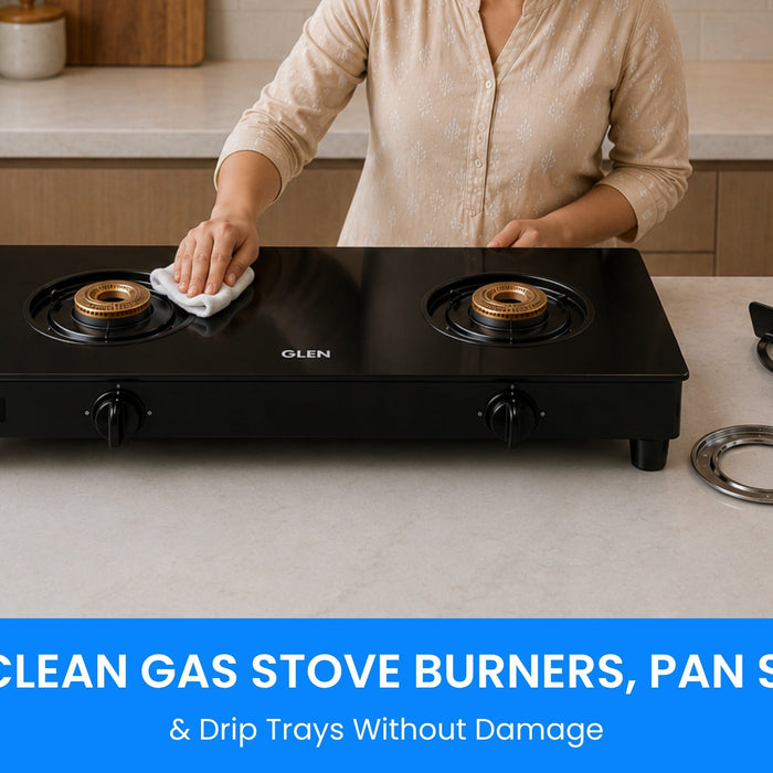 How to Clean Gas Stove Burners, Pan Supports & Drip Trays Without Damage