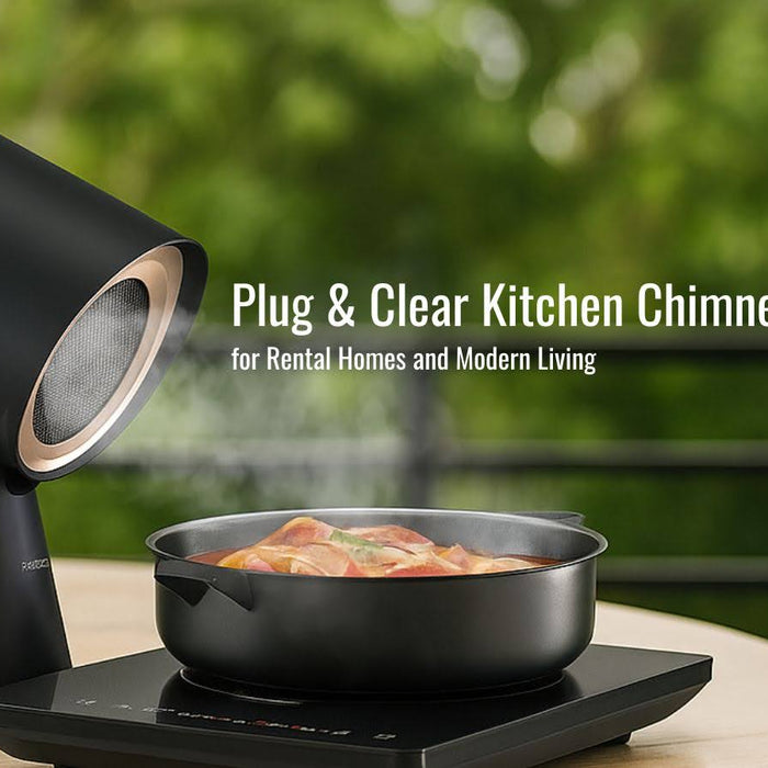Plug & clear Kitchen Chimney Solutions for Rental Homes and Modern Living.