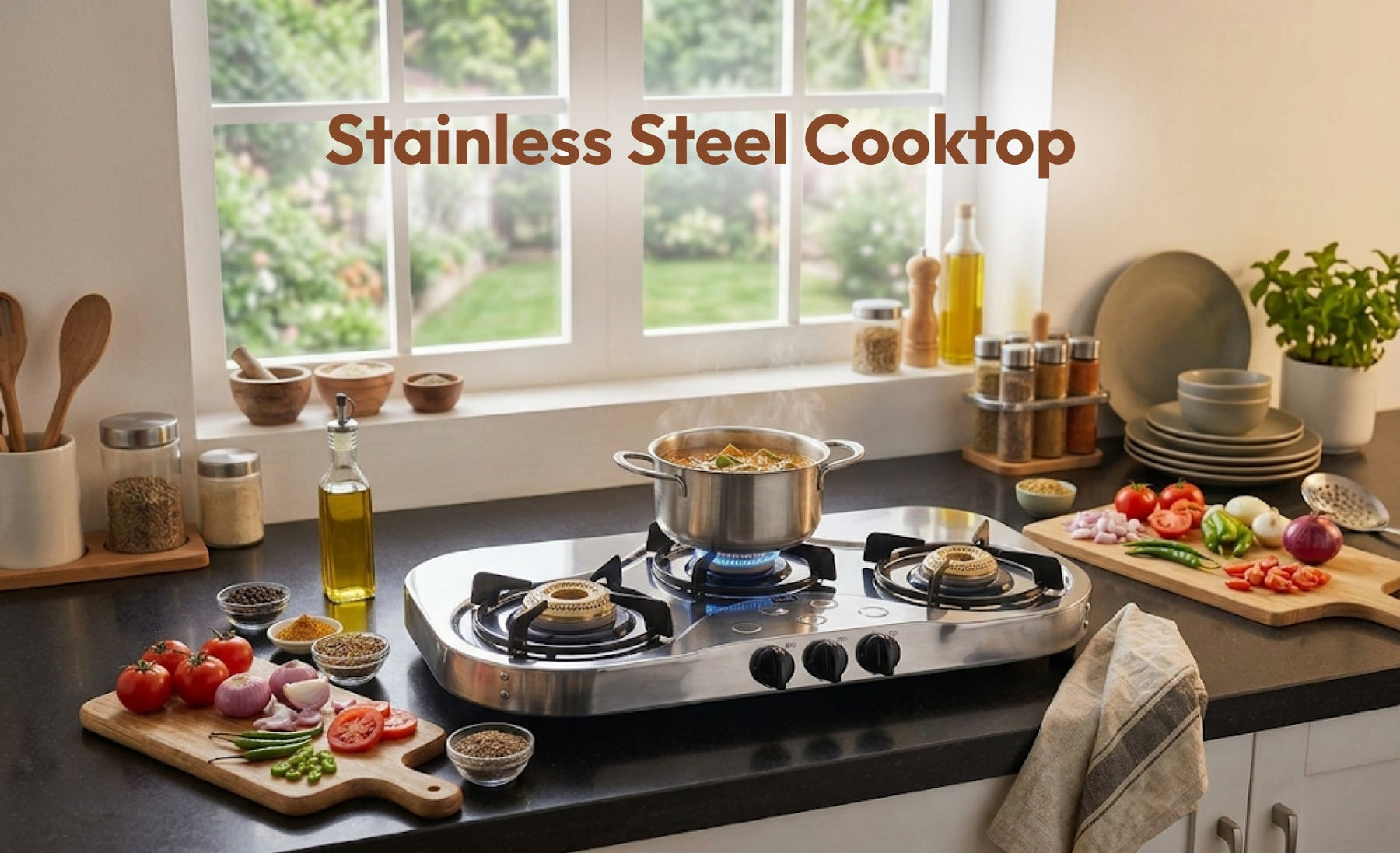 Stainless Steel Cooktop