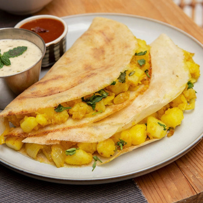 Masala Dosa with Pre-Ground Batter: How the Mixer Grinder Saves the Day