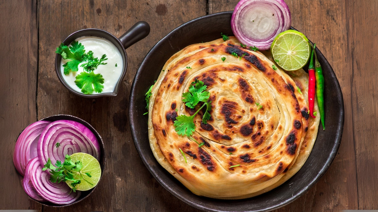 How to Make Lachha Paratha with Less Oil Using an OTG