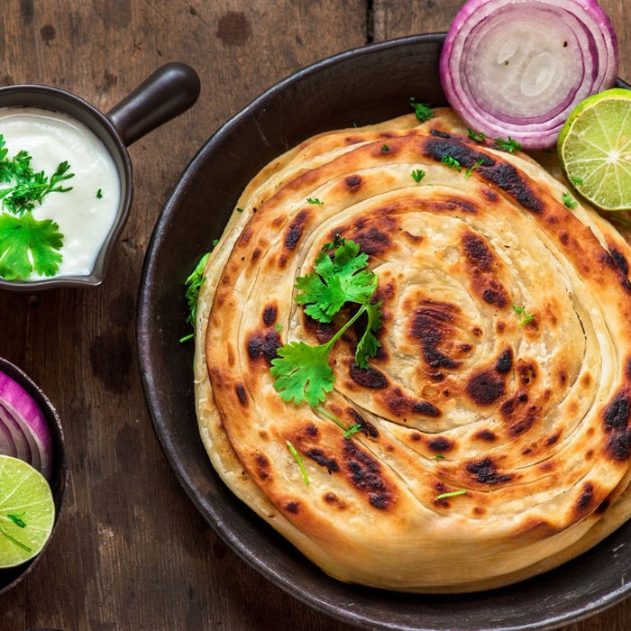 How to Make Lachha Paratha with Less Oil Using an OTG