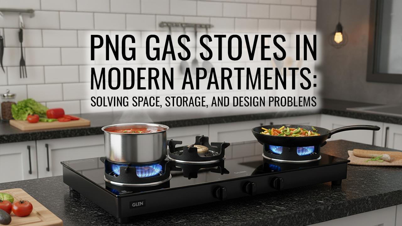 PNG Gas Stoves in Modern Apartments: Solving Space, Storage, and Design Problems