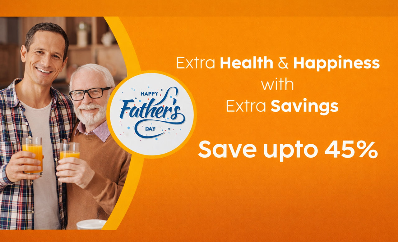 Extra Health & Happiness with Extra Savings - Save upto 45% on Father's Day Gifts from Glen