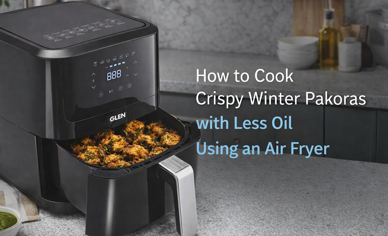 How to Cook Crispy Winter Pakoras with Less Oil Using an Air Fryer