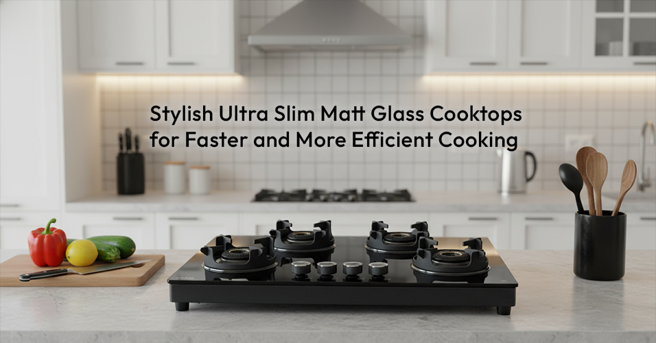 Stylish Ultra Slim Matt Glass Cooktops for Faster and More Efficient Cooking