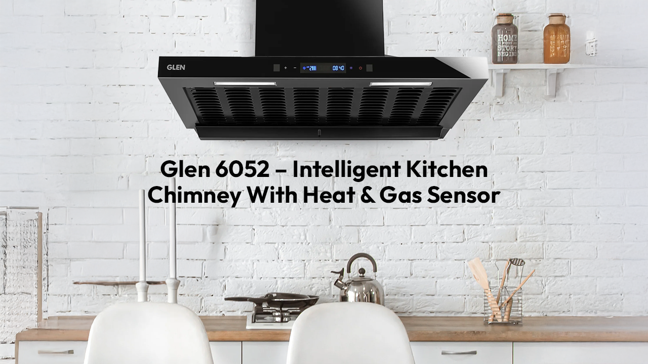 Glen 6052 – Intelligent Kitchen Chimney With Heat & Gas Sensor