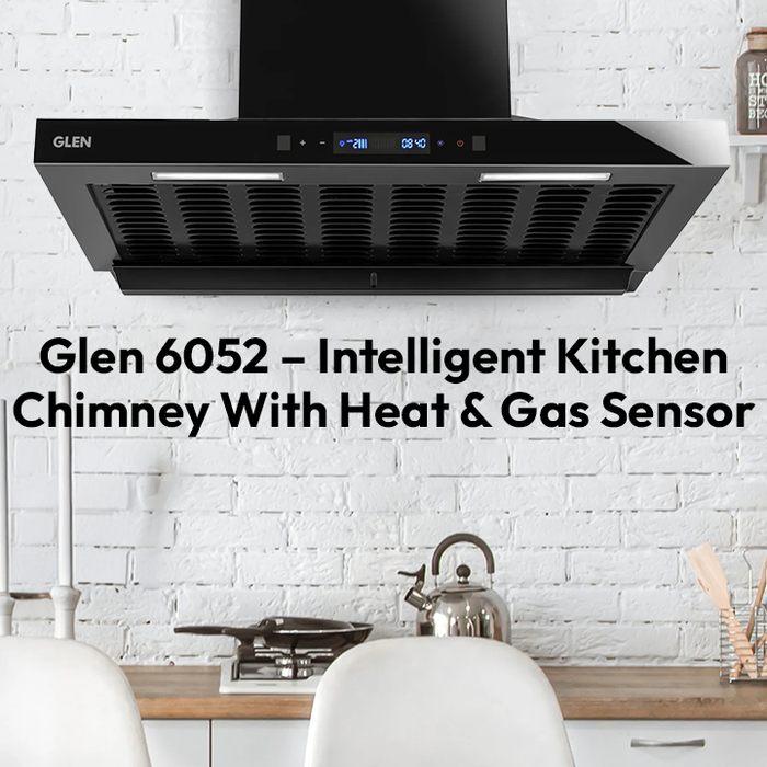 Glen 6052 – Intelligent Kitchen Chimney With Heat & Gas Sensor