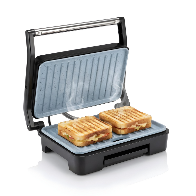 Press Grill with Ceramic Non-stick Plates Oil Collector Tray 850W Power - (SA3029GRILLCE)