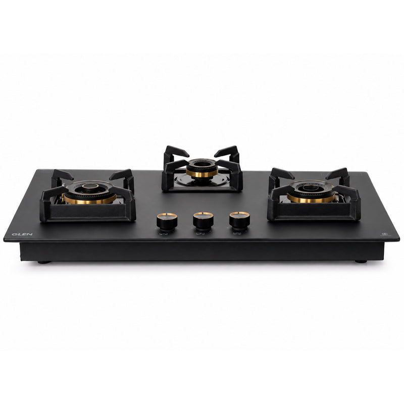 3 Burner DFVS Matt Glass Hob with Mini Triple Ring Total Brass Burner Auto Ignition (BH1073XLDFTHTTRMG)