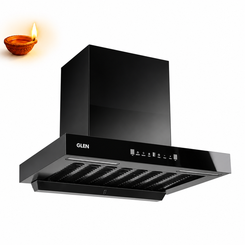 Auto Clean Filterless Slim Chimney with Inverter Technology, BLDC Motor 1400 m3/h - 60/76/90cm (CH6052SLBLDCB)