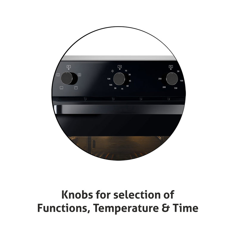 Built in Oven 70Ltr with 4 Functions, Time and Temperature Control (BO656)