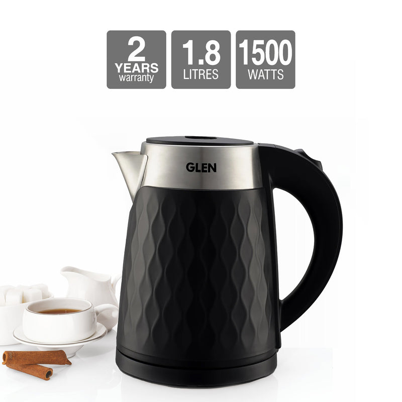 Glen Electric Kettle 9001 Black 1.8L 1500 W