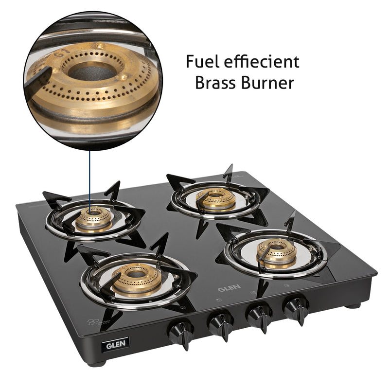 4 Burner Glass Gas Stove fuel efficient burner