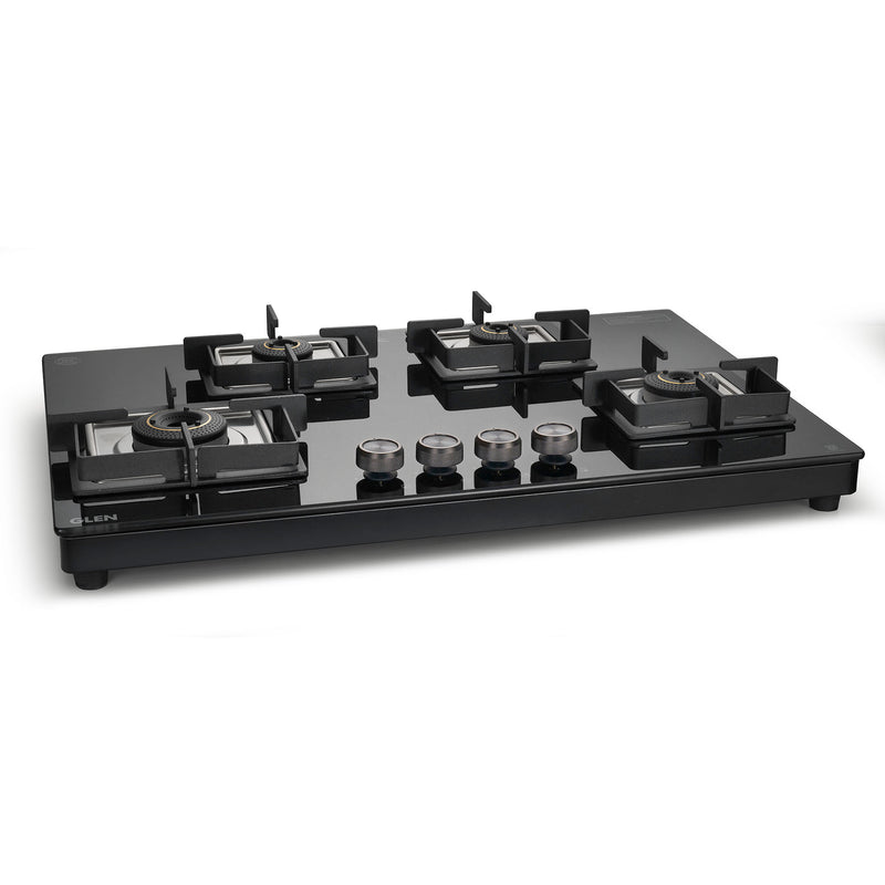 4 Burner Ultra Slim Top Knob Glass Cooktop with High Efficiency Forged Brass Burners - (CT1047USTN)