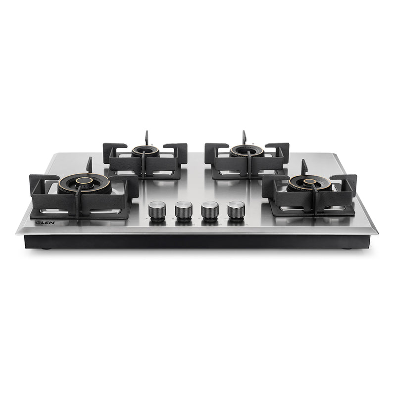 4 Burner DFVS Stainless Steel Hob with 2 Triple Ring Forged Brass Burners Auto Ignition (BH1074DFHT2TRSS)