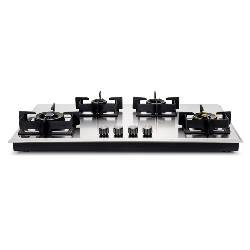 4 Burner DFVS XL Stainless Steel Hob with 2 Triple Ring Forged Brass Burners Auto Ignition (BH1094XLDFHT2TRSS)