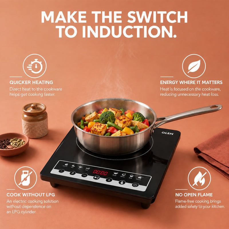 Induction Cooktop with Touch Control 2000W, Digital display with Auto Cut-off - SA 3081 IN