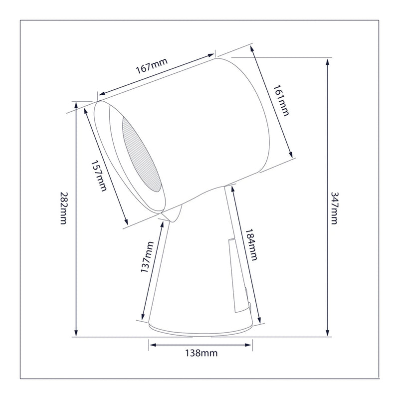 Electric Plug & Clear Smoke Extractor with oil collecting cup - Black (CH6090PORBL)
