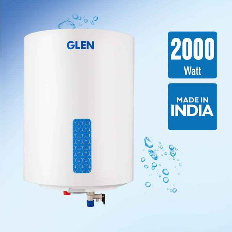 Storage Water Heater 8 Bar Pressure Incoloy Element and Polymer Coated Tank, Temperature Setting Knob - 10/15/25 Litre (WH-7058VWH)