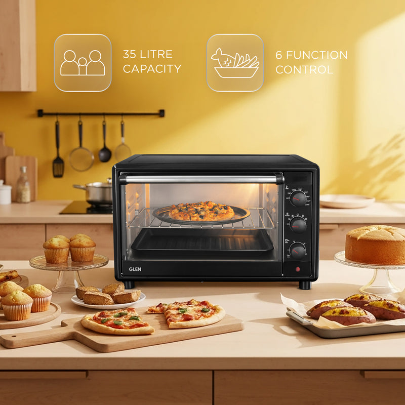 Oven Toaster Griller (OTG) -35 Litres, Motorized Rotisserie, Convection Fan, 2100W - Black (SA5035BLRC)