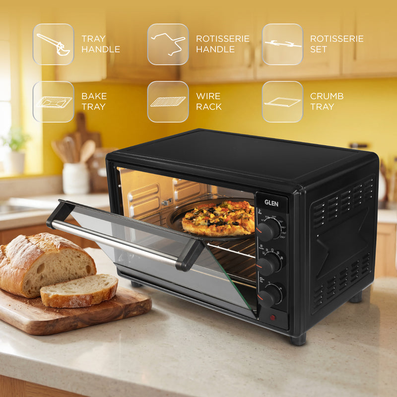Oven Toaster Griller (OTG) -35 Litres, Motorized Rotisserie, Convection Fan, 2100W - Black (SA5035BLRC)