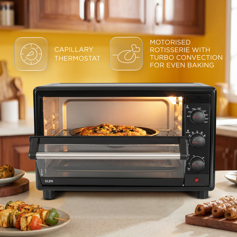 Oven Toaster Griller (OTG) -35 Litres, Motorized Rotisserie, Convection Fan, 2100W - Black (SA5035BLRC)