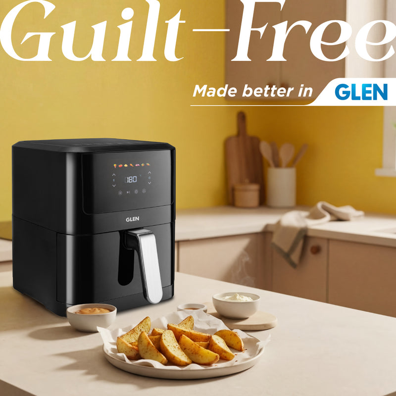 Air Fryer, 6.0 Litre Digital Controls, 7 Pre Set Menu Timer, Temperature Control, 1500W -Black (SA3042DBL)