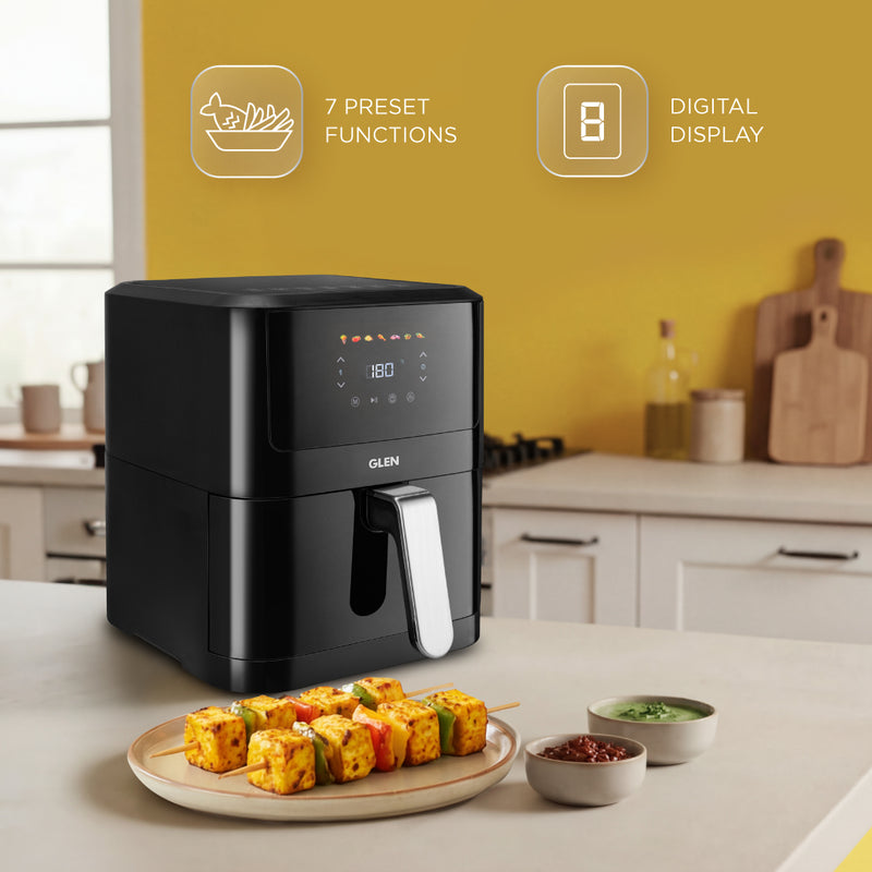 Air Fryer, 6.0 Litre Digital Controls, 7 Pre Set Menu Timer, Temperature Control, 1500W -Black (SA3042DBL)