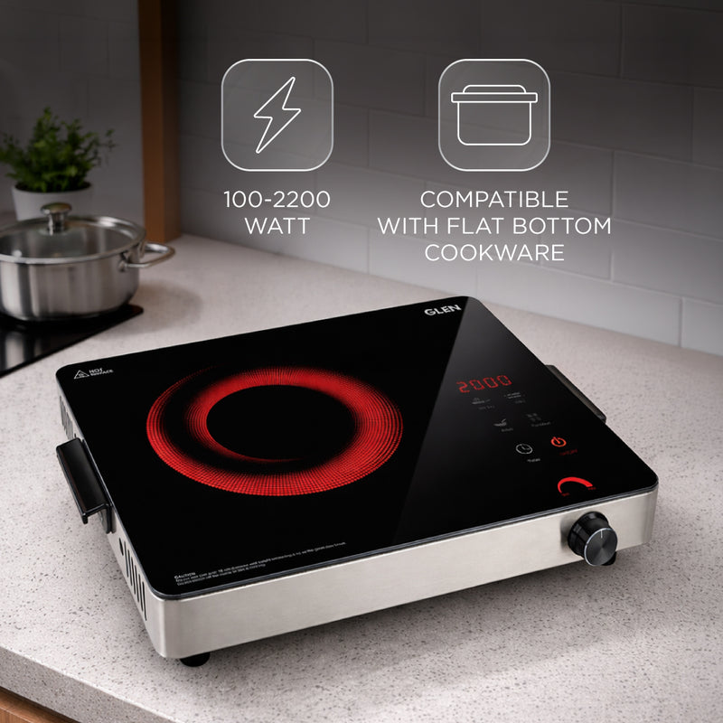 Infrared Stove with 3 Preset Cooking Functions 2200W- SA3074 IR22