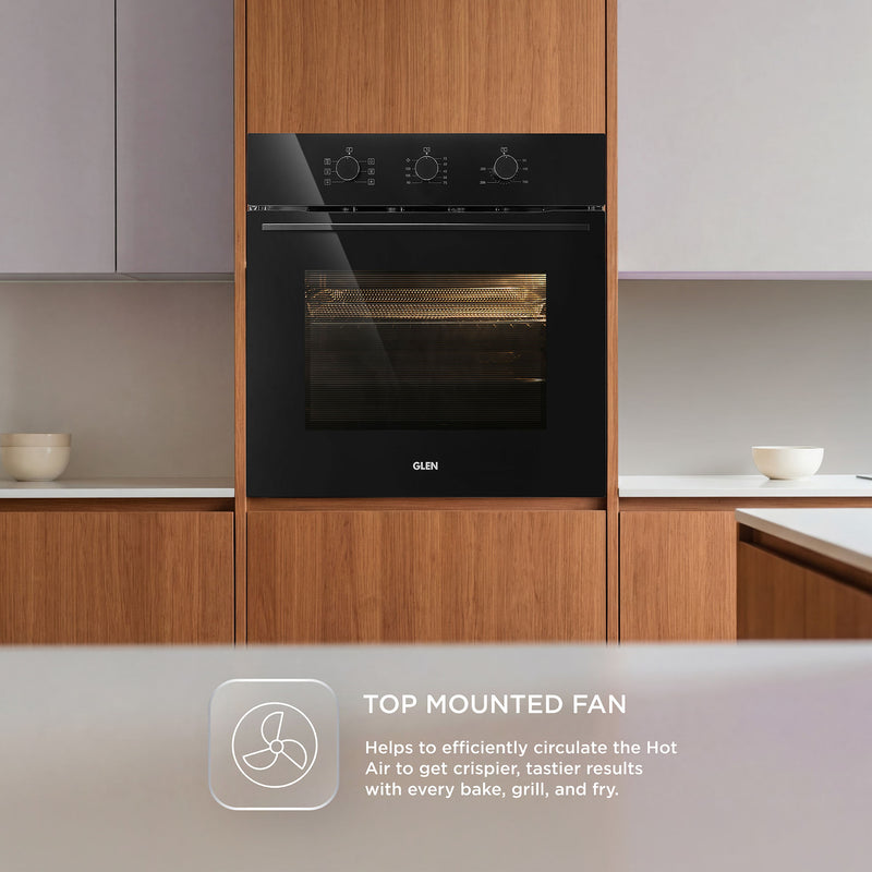 Built in Oven Air Fryer 60Ltr with Convection Fan and 3 Control Knobs (BO662AF)