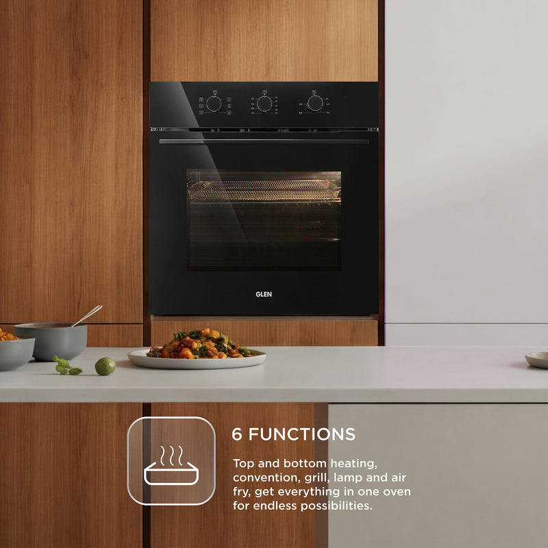 Built in Oven Air Fryer 60Ltr with Convection Fan and 3 Control Knobs (BO662AF)