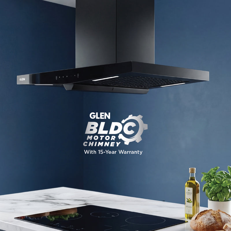Auto Clean Island Kitchen Chimney Filter less with BLDC Motor 90cm 1600 m3/h (CH1000MSACISBL90)