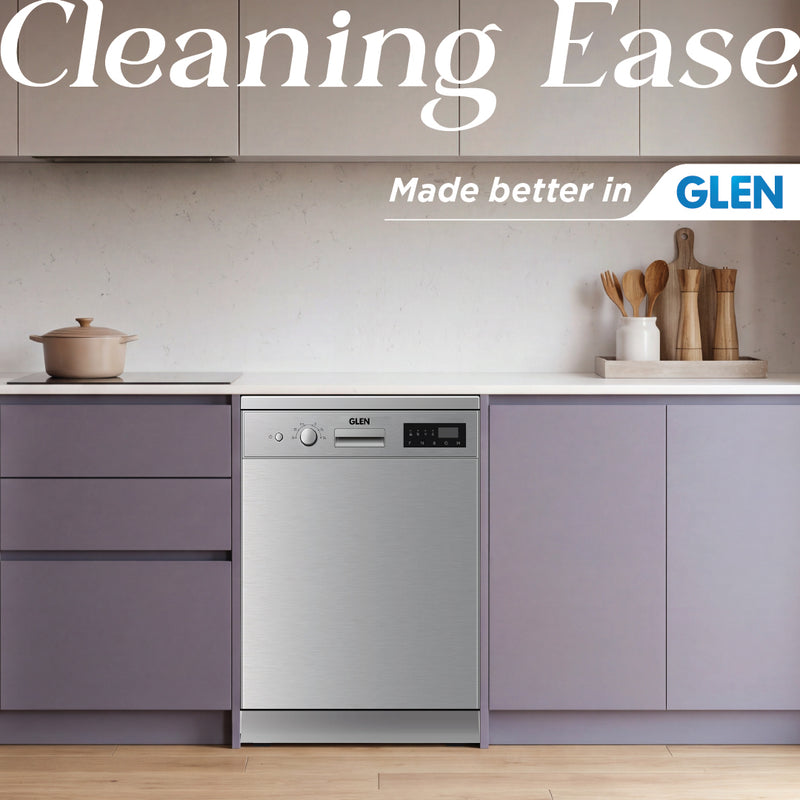 Free Standing Dishwasher 12 Place Setting SS Panel Electronic Controls (DW-5201FS)