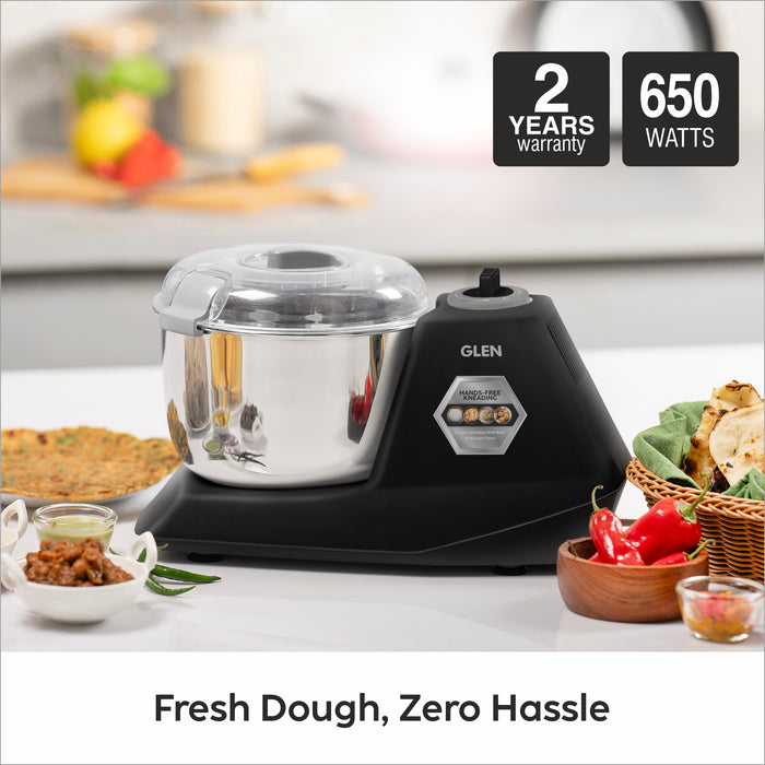 Atta Kneader Dough Maker 650 W with Hands-free kneading & 3 Litres Large SS Bowl (SA-3032DMBL)