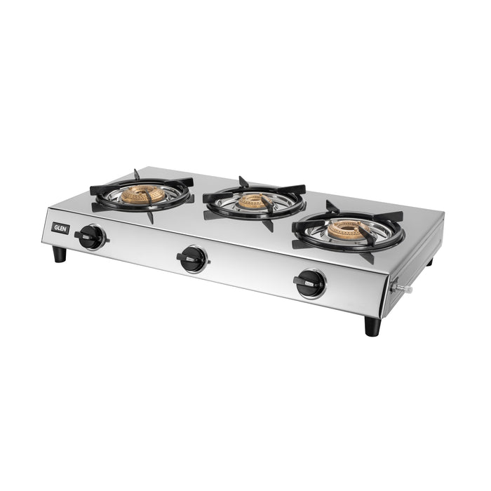 Buy Glen 3-Burner Stainless Steel Gas Stove CT1036SS HF Brass Burner