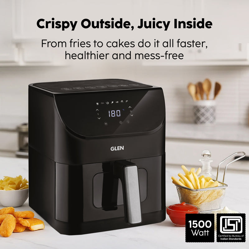 Digital Air Fryer, 6.0 Litre Capacity, 7 Pre Set Functions, Time and Temperature Control, 1500W - (SA3045DIGI)