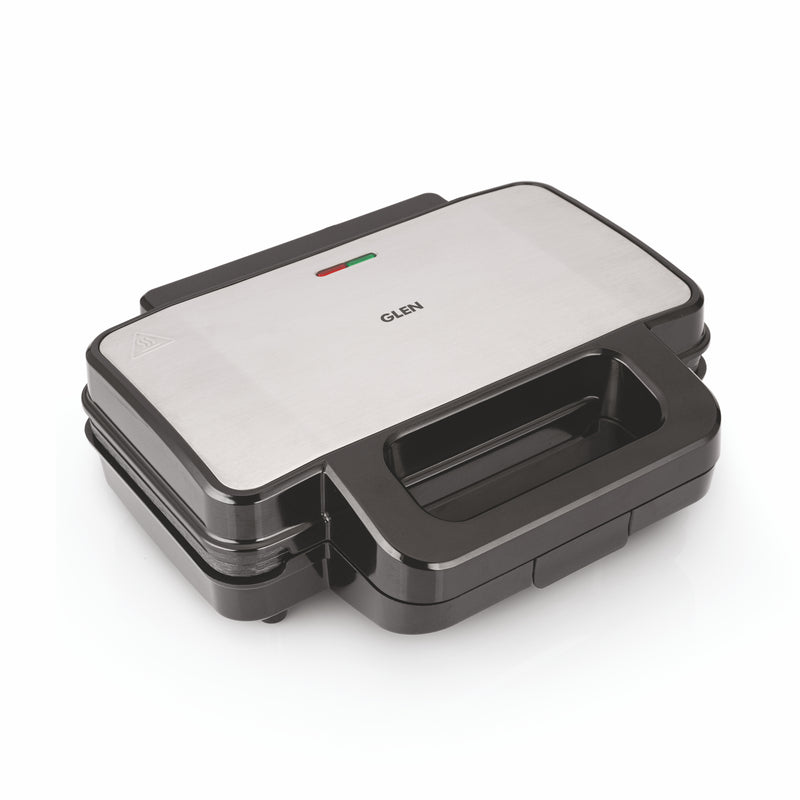 Electric Jumbo Sandwich Maker Grill with Non-Stick Coating Plates, 1000W - (SA3025JGRILL)