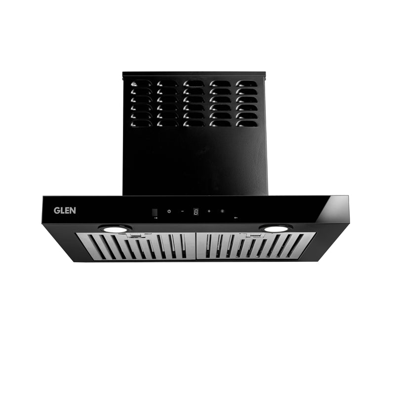 Wall Mounted Ductfree Kitchen Chimney Plug & Clear with Baffle filters 60cm 1100 m3/h -Black (CH6052DFMSBFBL60)