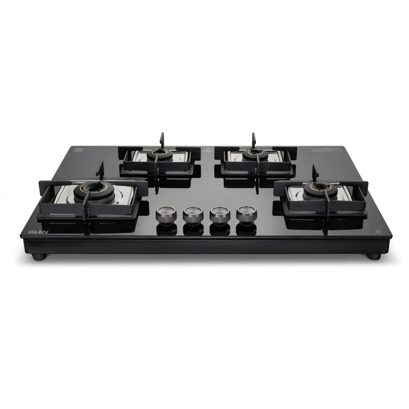 4 Burner Ultra Slim Top Knob Glass Cooktop with High Efficiency Forged Brass Burners - (CT1047USTN)
